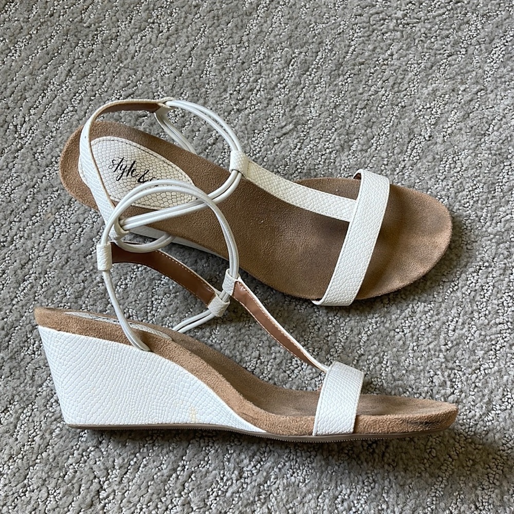 White Wedges - Worn Once